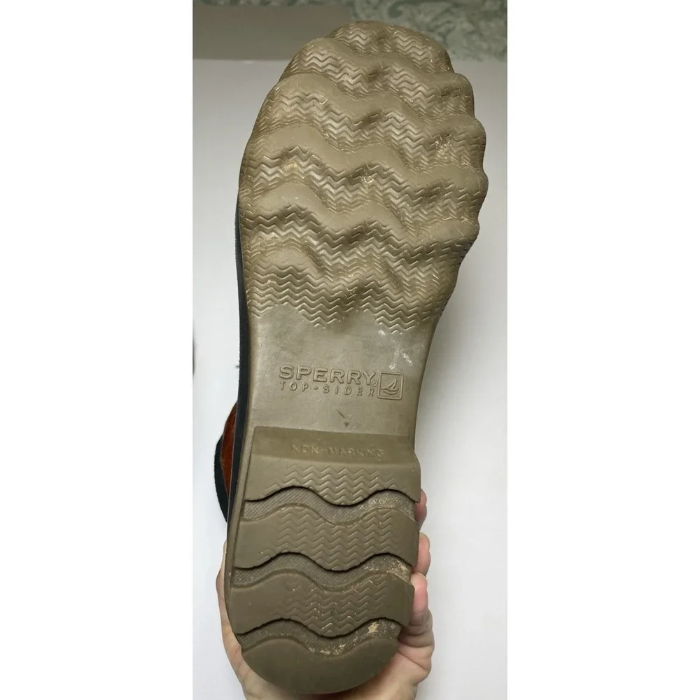 Sperry Men's Avenue Duck Boot- Brown Blue ST10548 Size 9.5